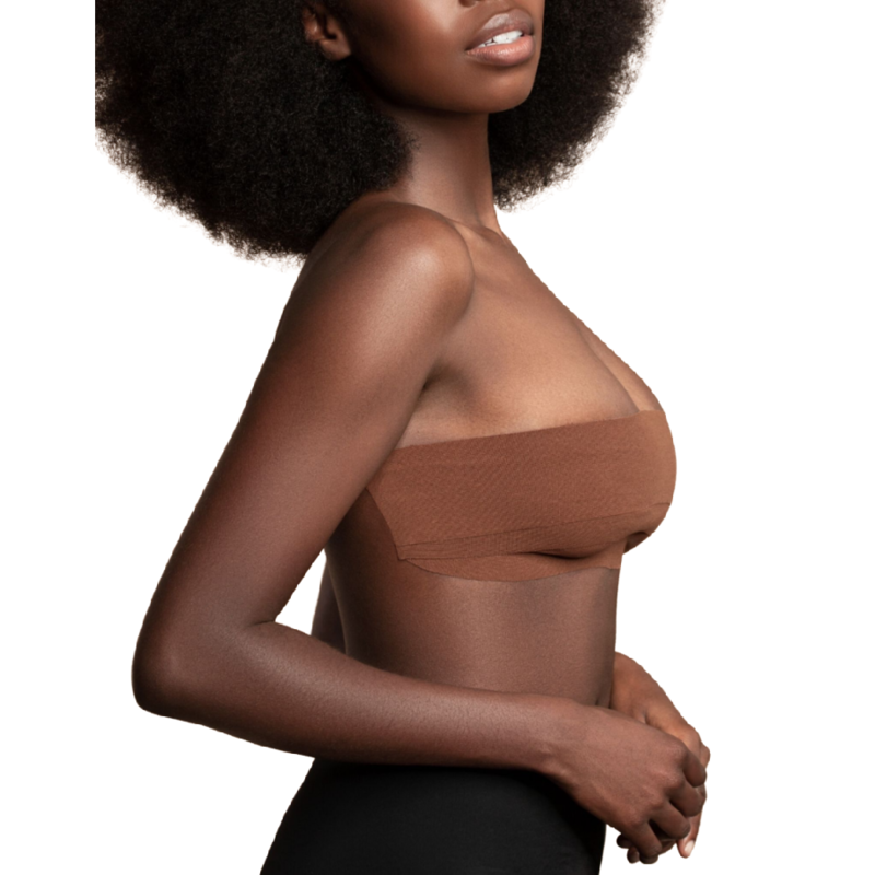 BYE-BRA - BODY CINTA 5 MX 6,5 CM + 3 PEZONERAS PARES MARRON