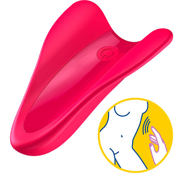 SATISFYER - VIBRATEUR À DOIGTS HIGH FLY FUCHSIA