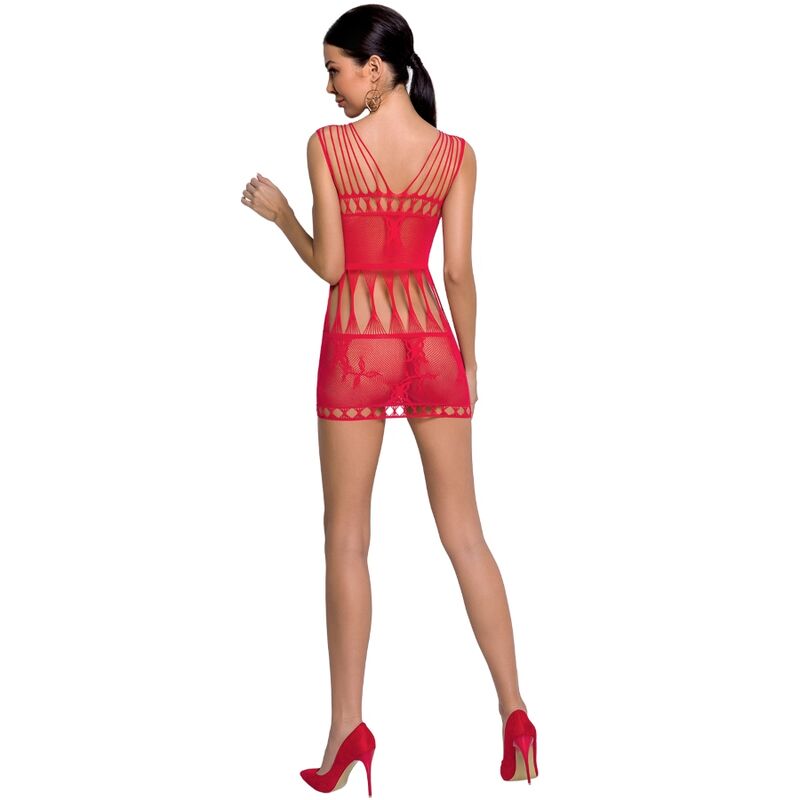 PASSION - FEMME BS090 BODYSTOCKING ROJO TALLA UNICA