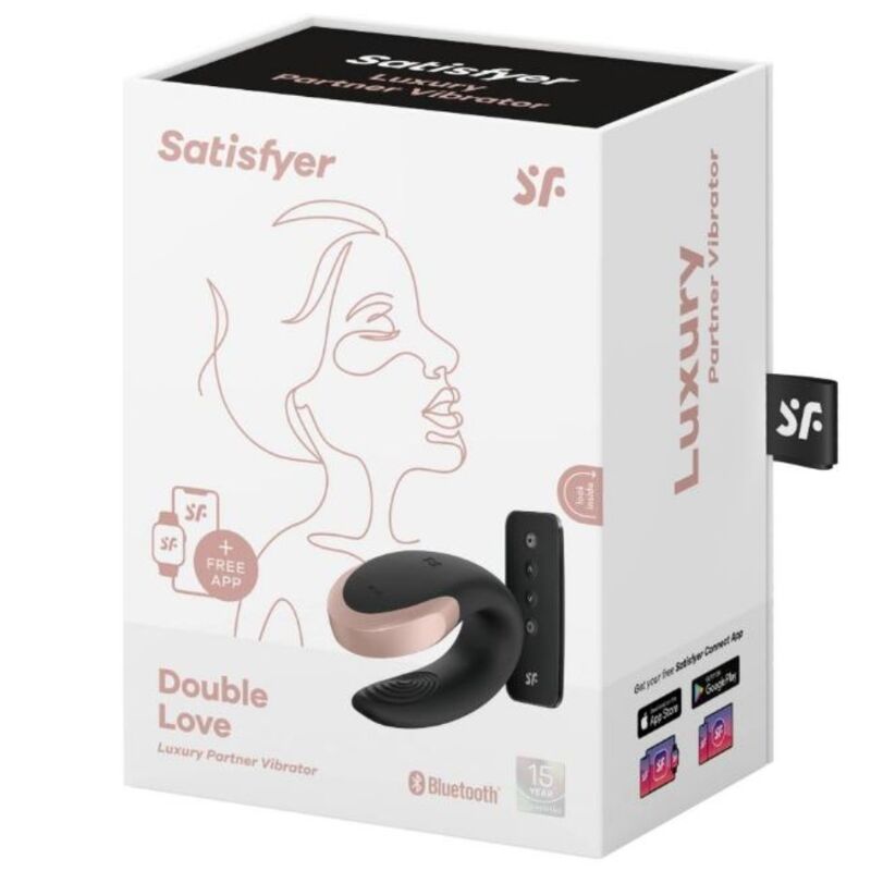 SATISFYER - VIBRATEUR LUXE NOIR DOUBLE LOVE PARTNER