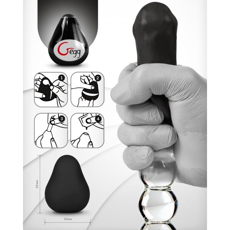 G-VIBE - OEUF MASTURBATEUR RÉUTILISABLE NOIR