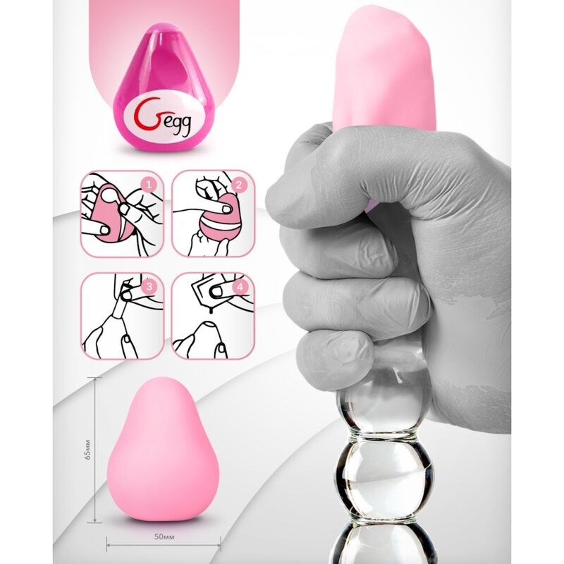 G-VIBE - MASTURBATEUR RÉUTILISABLE ROSE OEUF