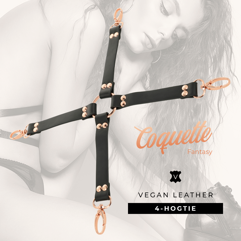 COQUETTE CHIC DESIRE - CRAVATE FANTAISIE EN CUIR VEGAN