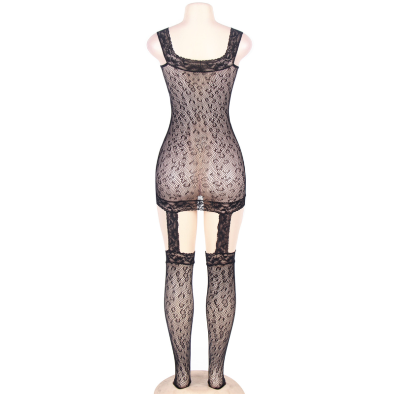 QUEEN LINGERIE - BODYSTOCK STYLE LÉOPARD S/L