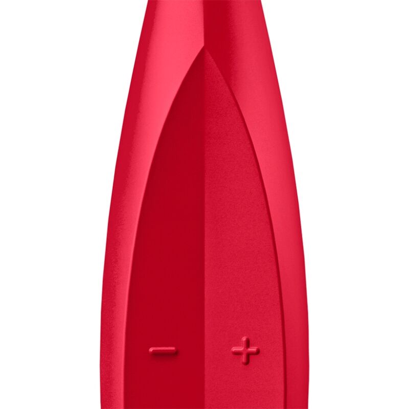 SATISFYER - VIBRATEUR AVEC ASTUCE TWIRLING FUN ROUGE