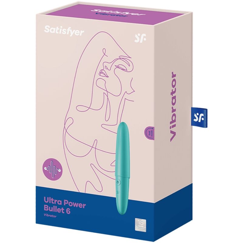 SATISFYER - BULLET ULTRA PUISSANT 6 TURQUOISE