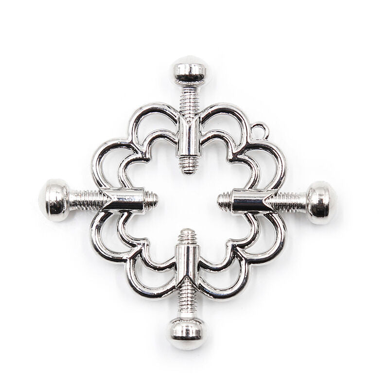 OHMAMA FETISH - METALLIC FLOWER CLIP