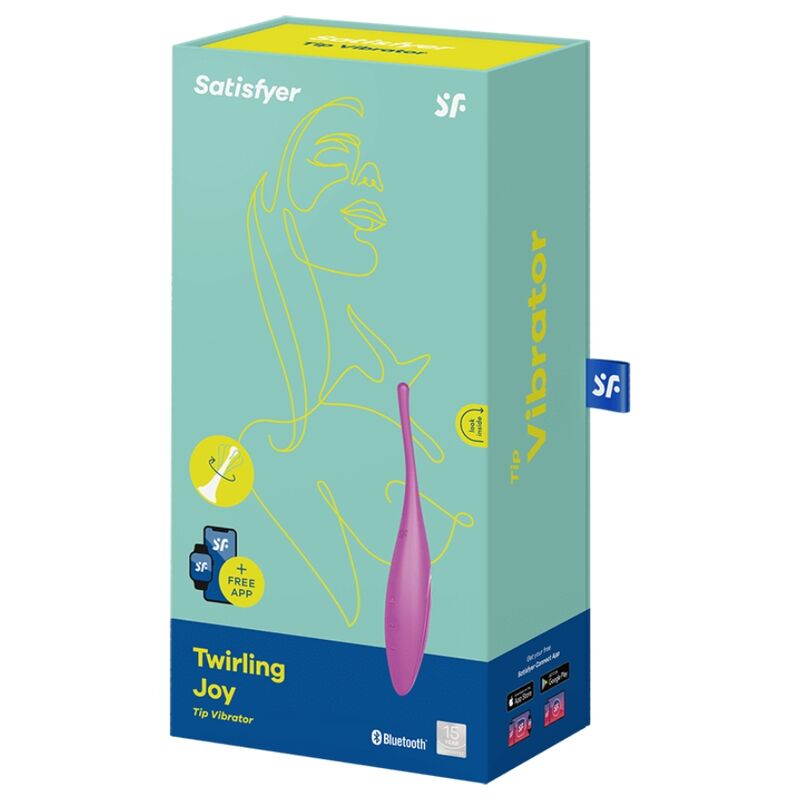 SATISFYER - VIBRATEUR TWIRLING JOY TIP CLIT FUCHSIA