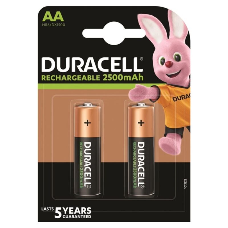 DURACELL - BATTERIE RECHARGEABLE HR6 AA 2500mAh 2 UNITÉ