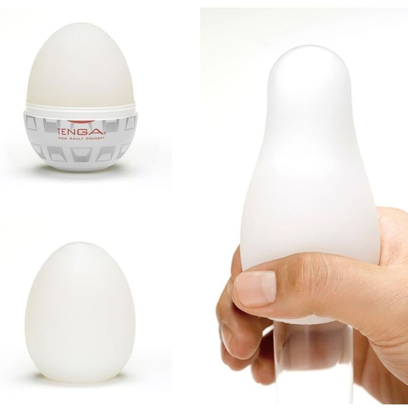 TENGA - MASTURBATEUR D'OEUFS AVEC BROSSE