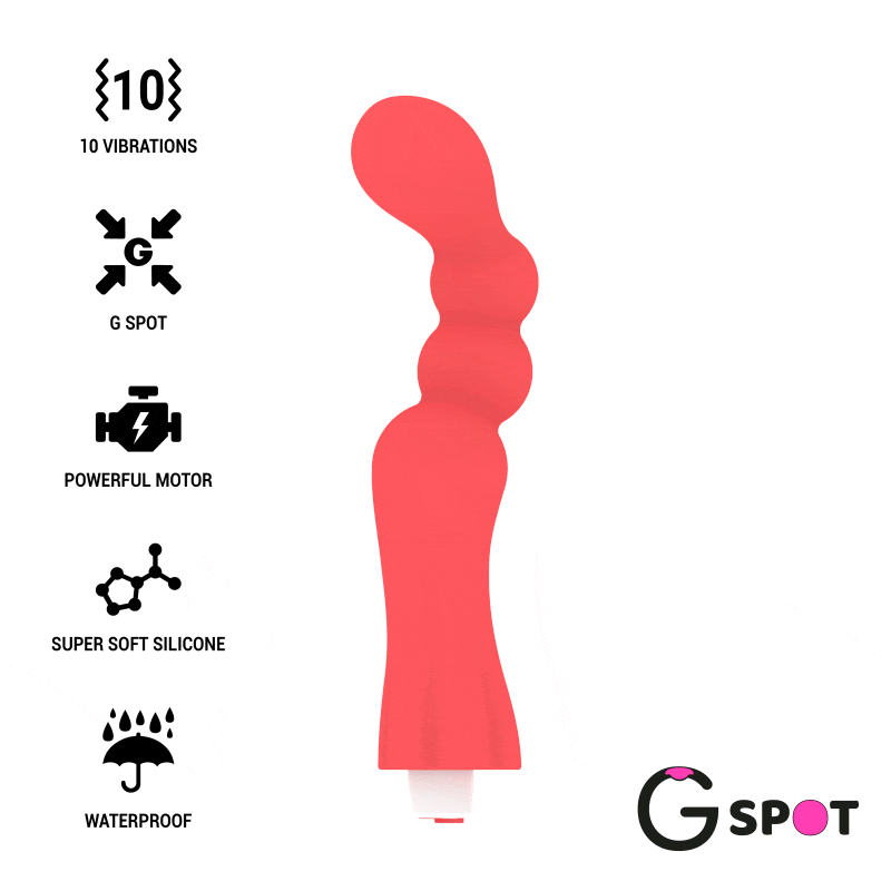 G-SPOT - VIBRATEUR GOHAN G-SPOT ROUGE CLAIR