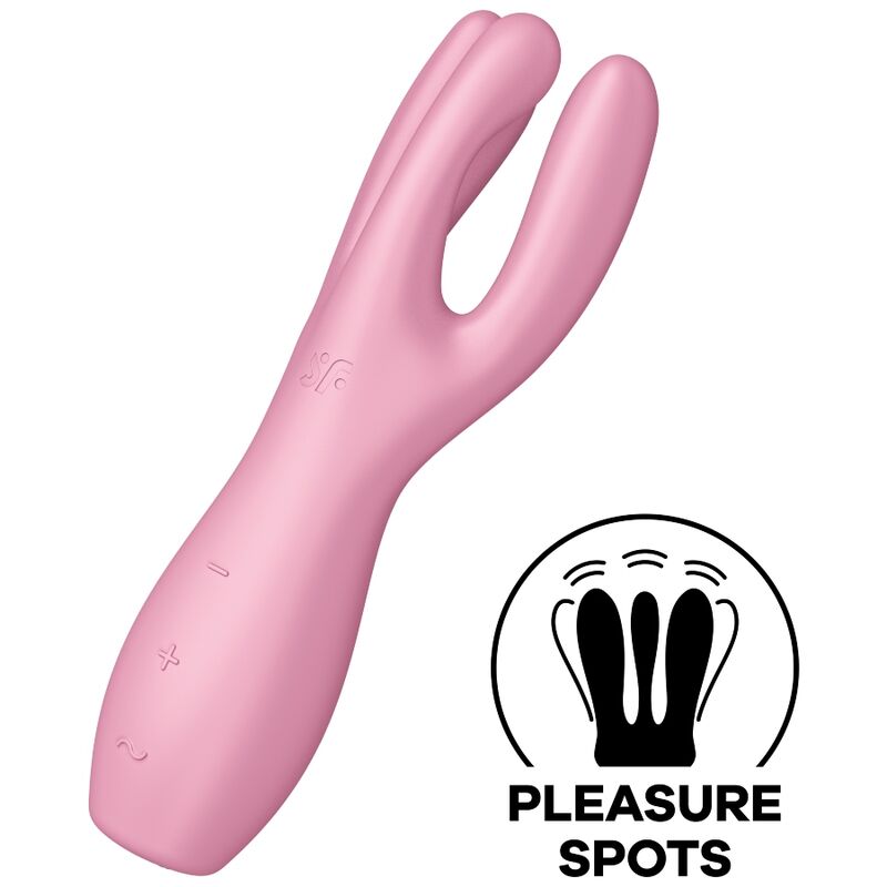 SATISFYER - TRIO 3 VIBRATEUR ROSE