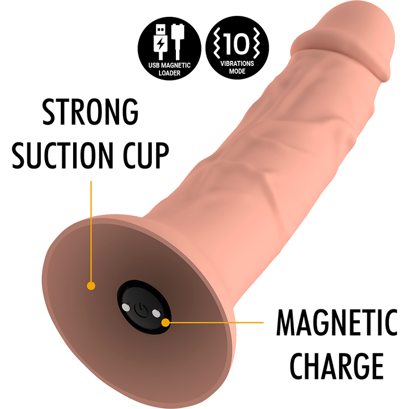 MYTHOLOGY - ASHER ORIGINAL DILDO M - VIBRATOR COMPATIBLE WITH WIRELESS WATCHME TECHNOLOGY