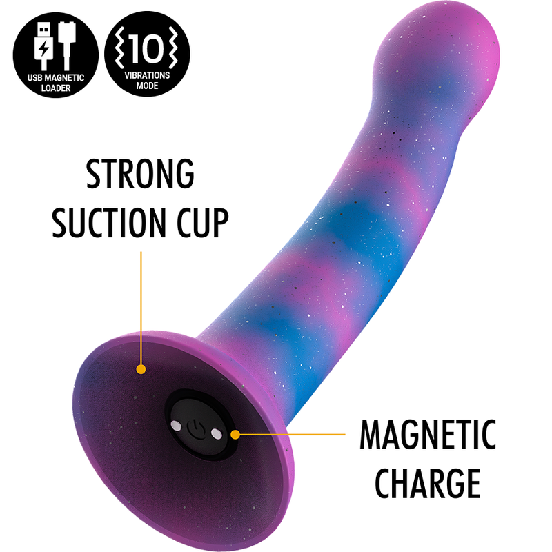 MYTHOLOGIE - DION GALACTIC DILDO S - VIBRATEUR WATCHME COMPATIBLE AVEC LA TECHNOLOGIE SANS FIL
