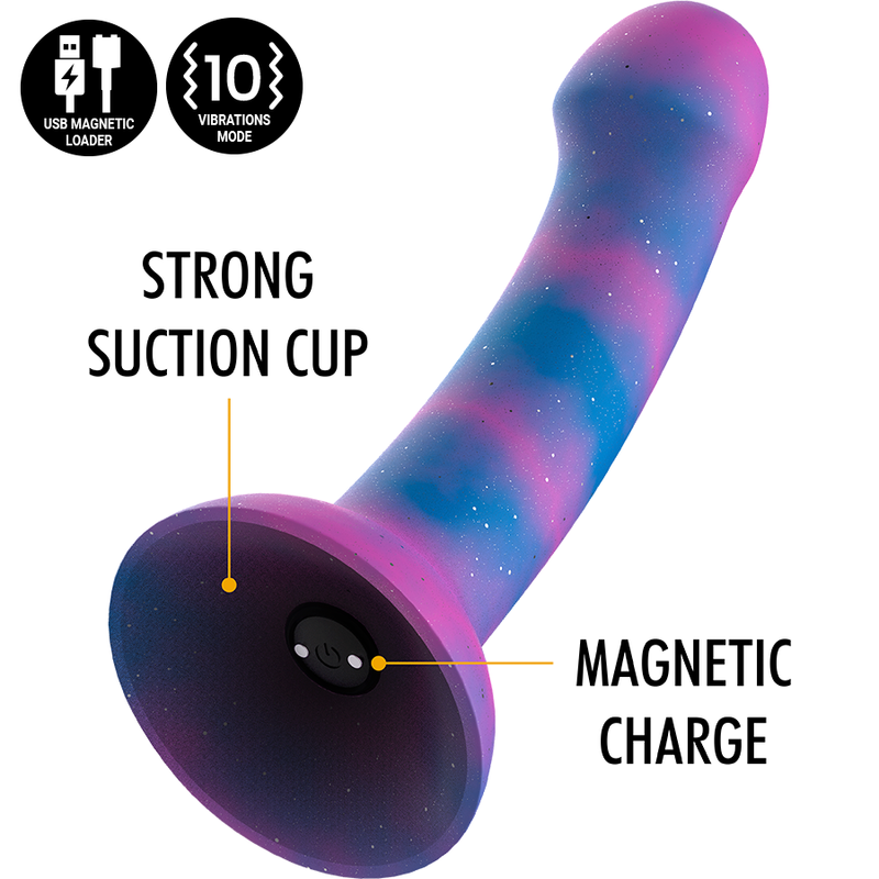 MYTHOLOGIE - DION GALACTIC DILDO M - WATCHME VIBRATOR SANS FIL COMPATIBLE TECHNOLOGIE