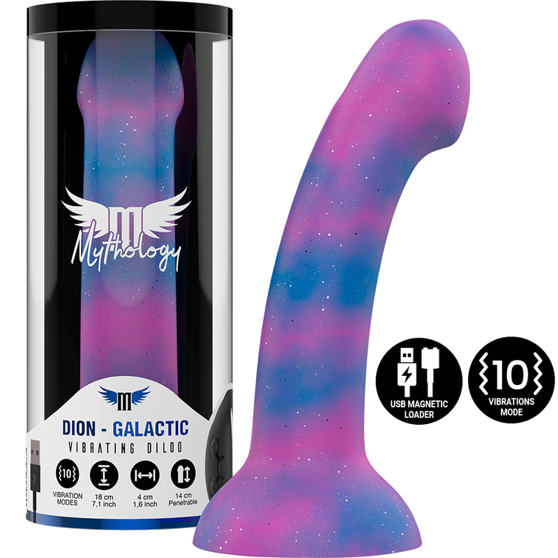 MYTHOLOGIE - DION GALACTIC DILDO M - WATCHME VIBRATOR SANS FIL COMPATIBLE TECHNOLOGIE