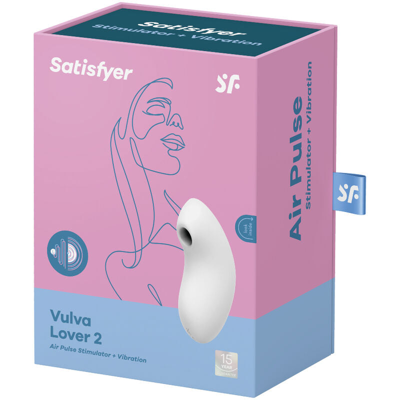 SATISFYER - STIMULATEUR ET VIBRATEUR AIR PULSE VULVA LOVER 2 BLEU