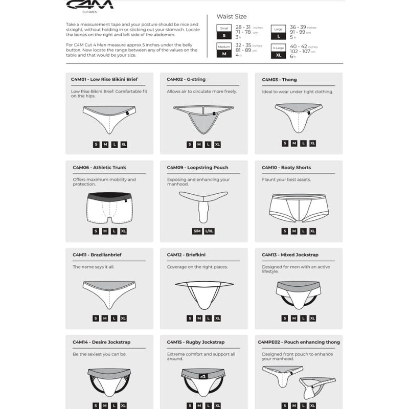 CUT4MEN - JOCKSTRAP DESIRE CUERO AZUL M