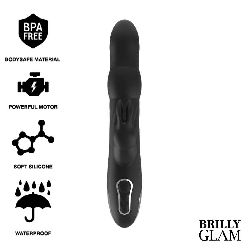 BRILLY GLAM- VIBRATORE E ROTATORE CONIGLIO MOEBIUS COMPATIBILE CON LA TECNOLOGIA WIRELESS WATCHME