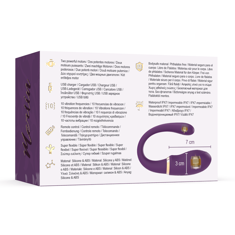 TREASURE - MERLIN REMOTE CONTROL DOUBLE COUPLE VIBRATOR