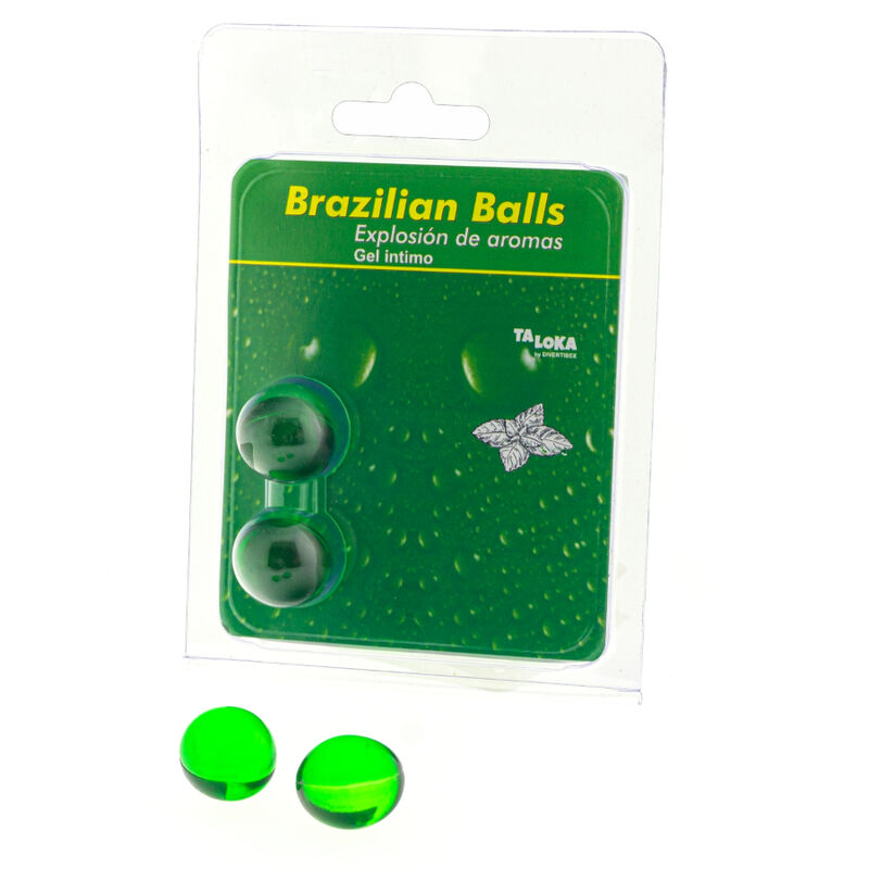 TALOKA - 2 BALLES DE GEL INTIME BRÉSILIEN MENTHE