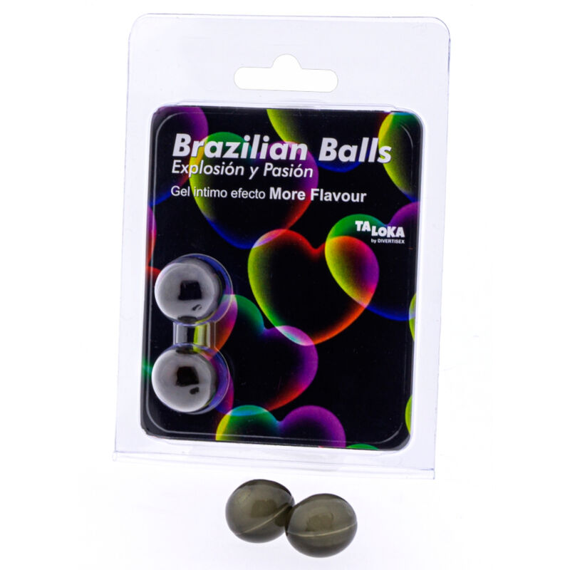 TALOKA - 2 BOULES BRÉSILIENNES PLUS DE SAVEUR GEL EFFET EXCITANT