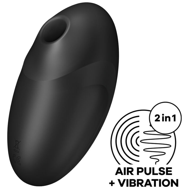 SATISFYER - STIMULATEUR ET VIBRATEUR DE VULVE LOVER 3 NOIR
