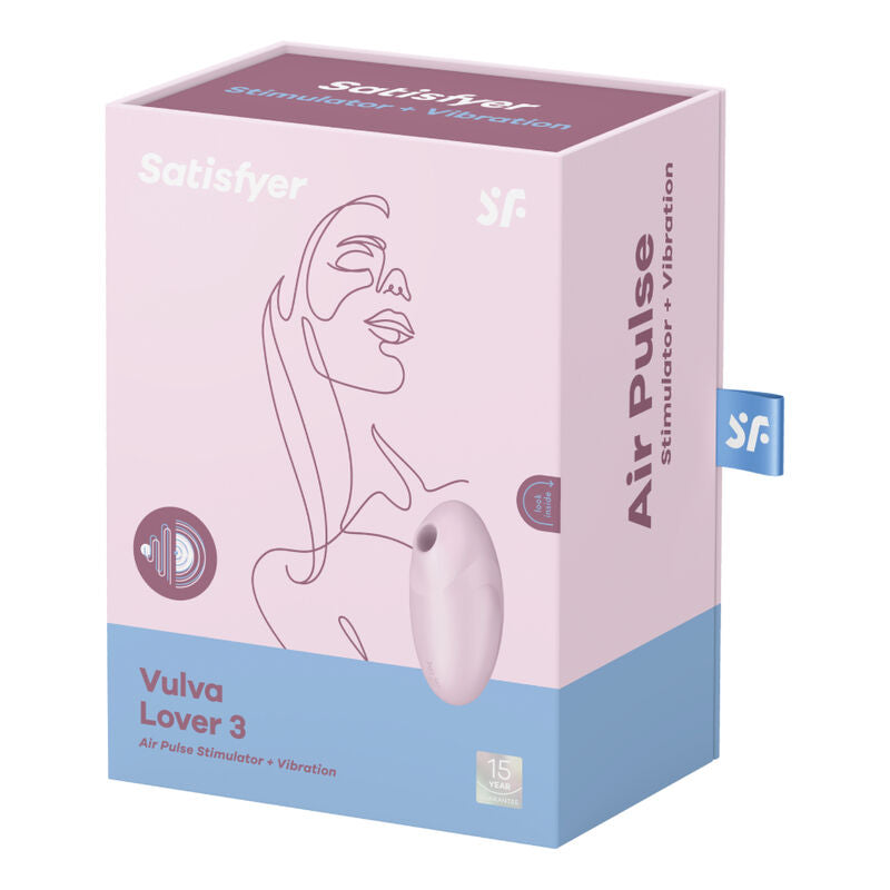 SATISFYER - STIMULATEUR ET VIBRATEUR DE VULVE LOVER 3 NOIR