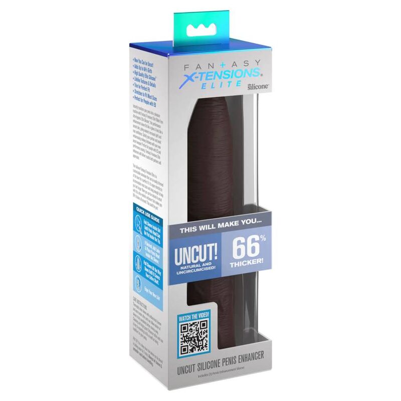 FANTASY X- TENSIONS - PIPEDREAMS UNCUT SLEEVE EXTENSION 17.78 CM BROWN