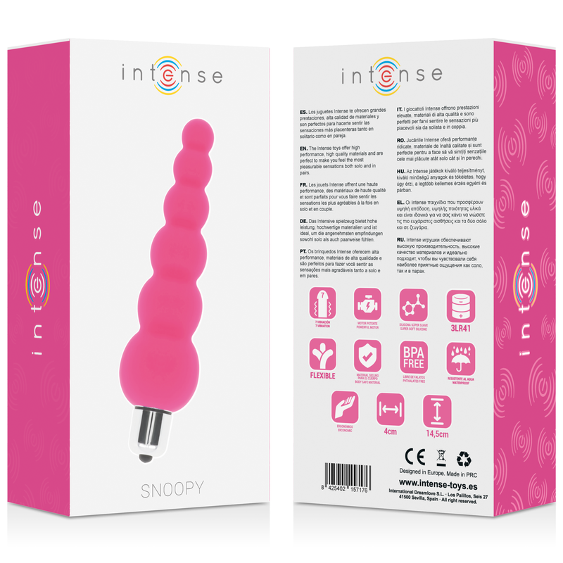 INTENSE - SNOOPY 7 VITESSES EN SILICONE ROSE INTENSE