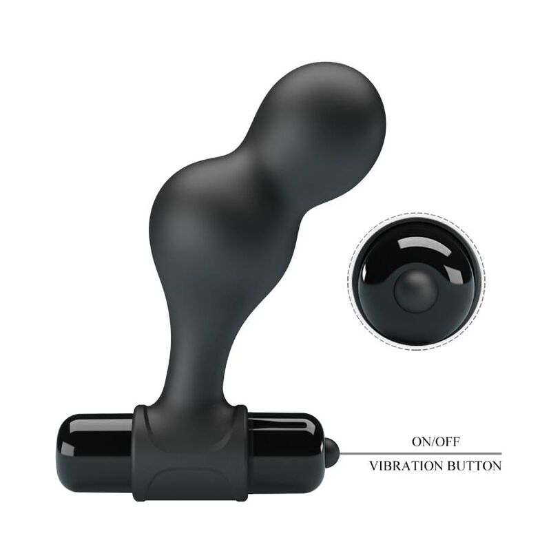 MR PLAY - VIBRATEUR PLUG ANAL EN SILICONE NOIR