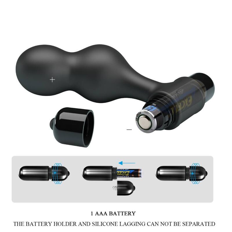MR PLAY - VIBRATEUR PLUG ANAL EN SILICONE NOIR
