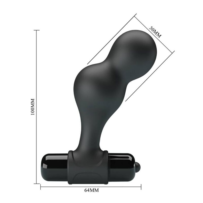 MR PLAY - VIBRATEUR PLUG ANAL EN SILICONE NOIR
