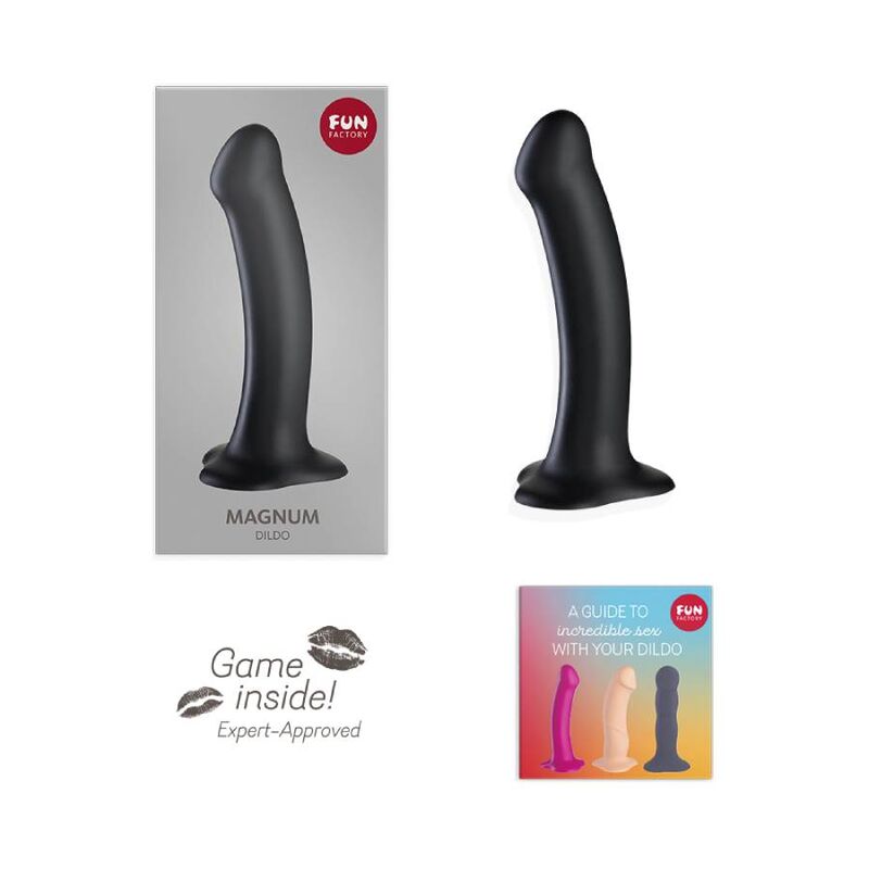 FUN FACTORY - BLACK MAGNUM DILDO