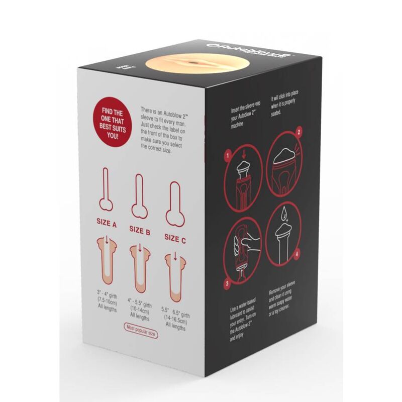 AUTOBLOW - 2+ MANCHES VAGINALES MESURE C
