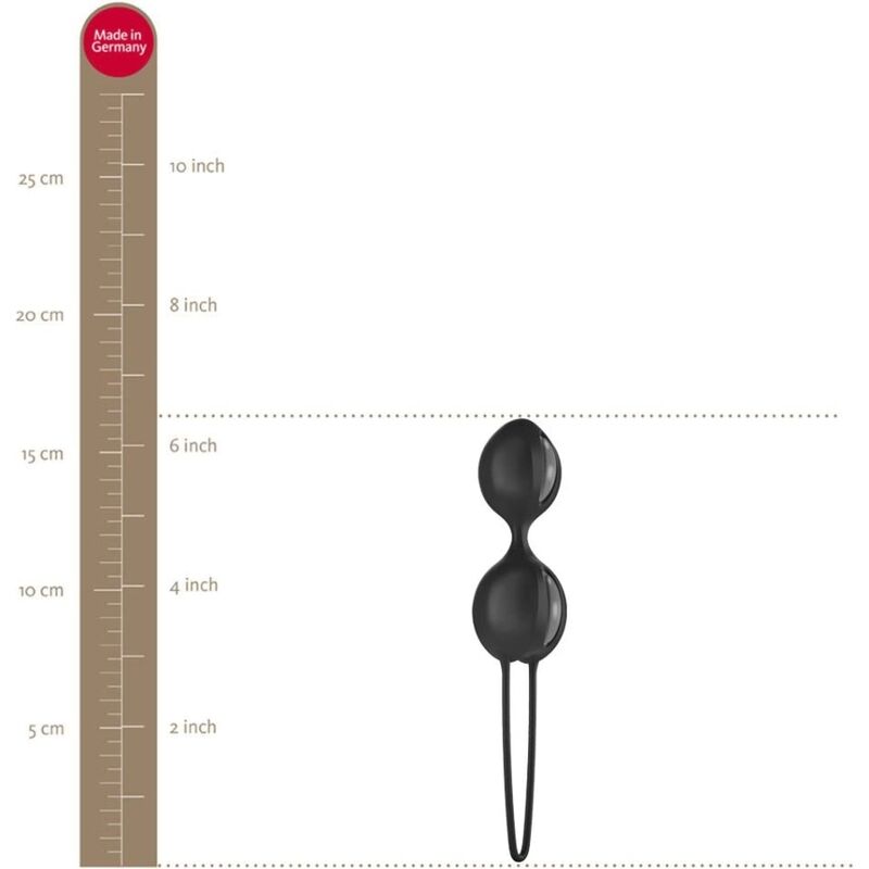 FUN FACTORY - SMARTBALLS DUO GREY/BLACK