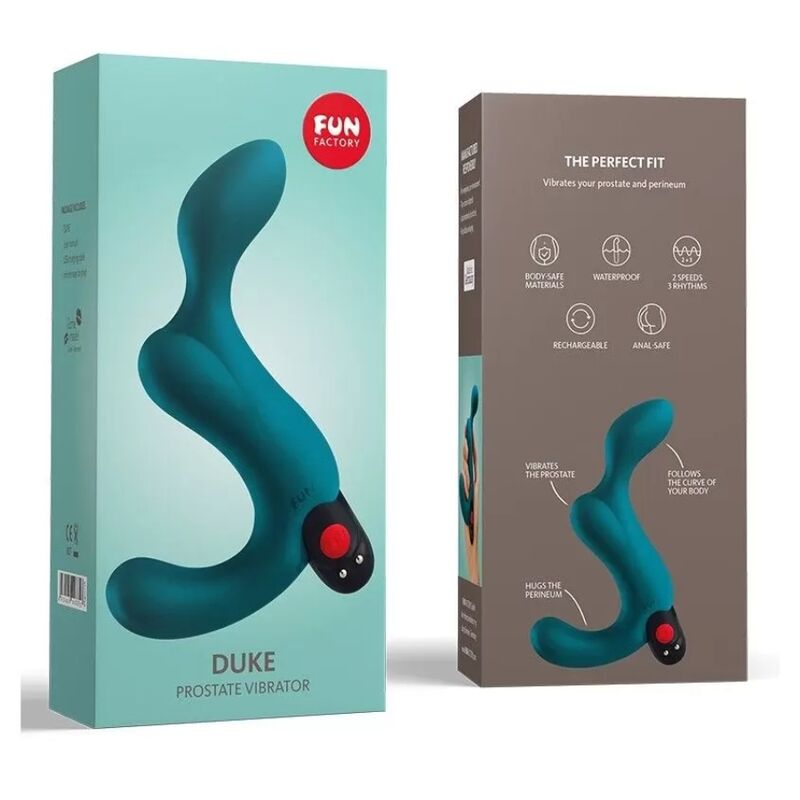 FUN FACTORY - STIMULATEUR DE PROSTATE DUKE DEEP SEA BLEU