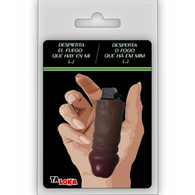 TALOKA - BRIQUET FANTASTIQUE EN FORME DE PÉNIS COULEUR NOIRE 100% RECHARGEABLE