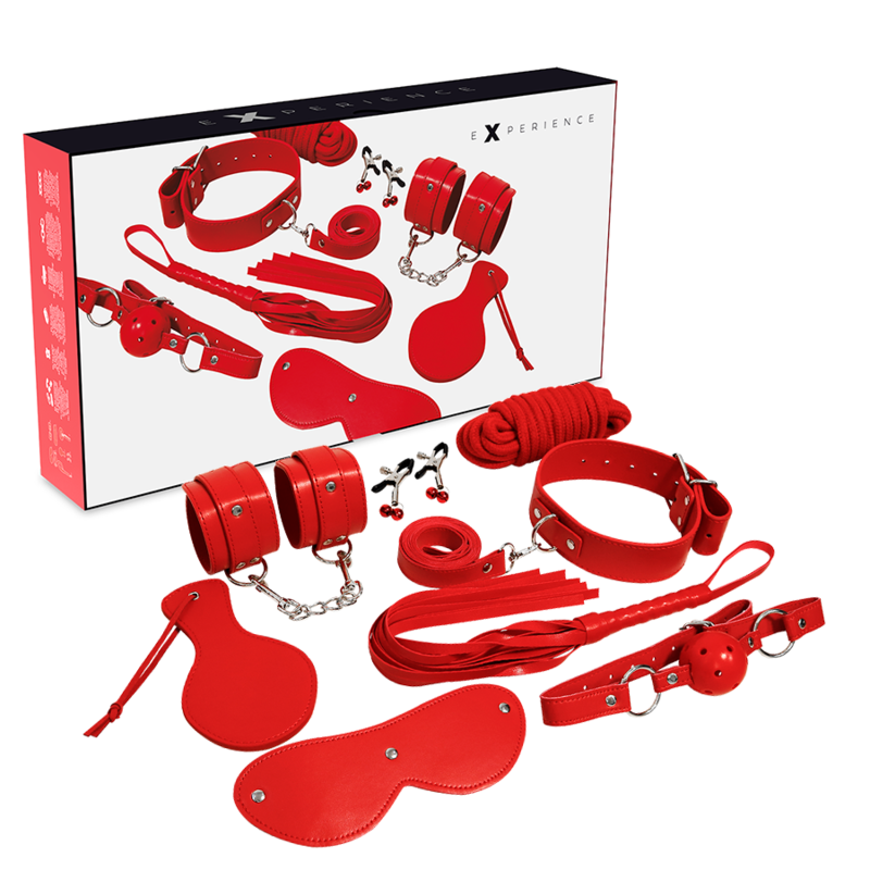 EXPÉRIENCE - KIT FÉTICHE BDSM SÉRIE ROUGE