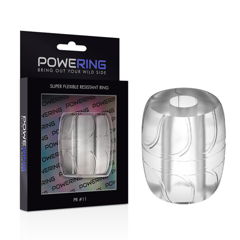 POWERING - SUPER FLEXIBLE AND RESISTANT COCK RING 5 CM PR11 TRANSPARENT