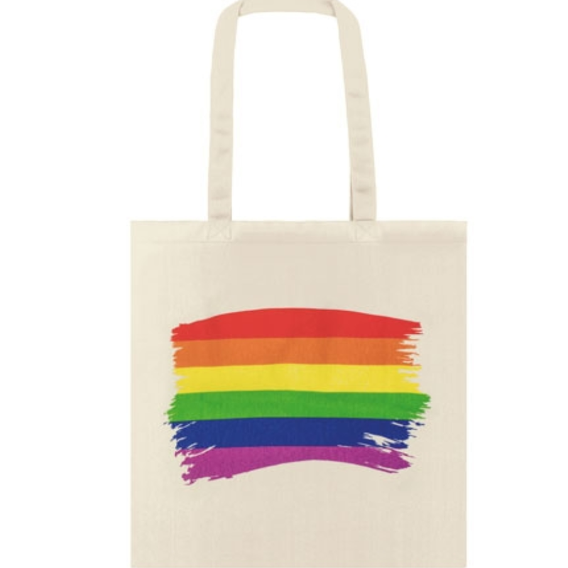 PRIDE - SAC AVEC DRAPEAU LGBT EN COTON