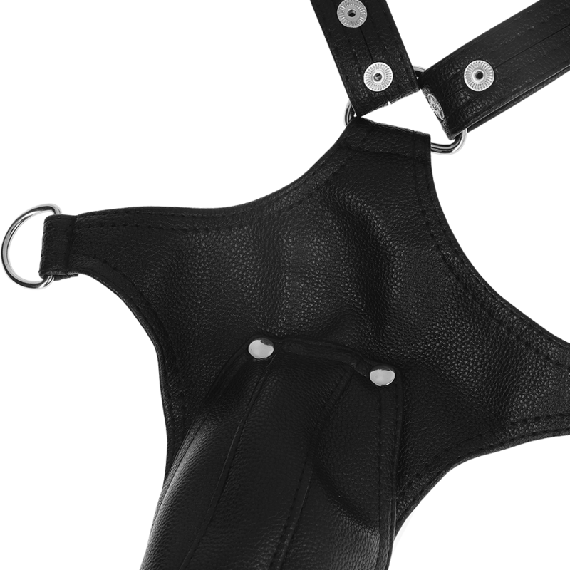 FETISH SUBMISSIVE ATTITUDE - HARNAIS JOCK STRAP EN SIMILI CUIR POUR HOMMES