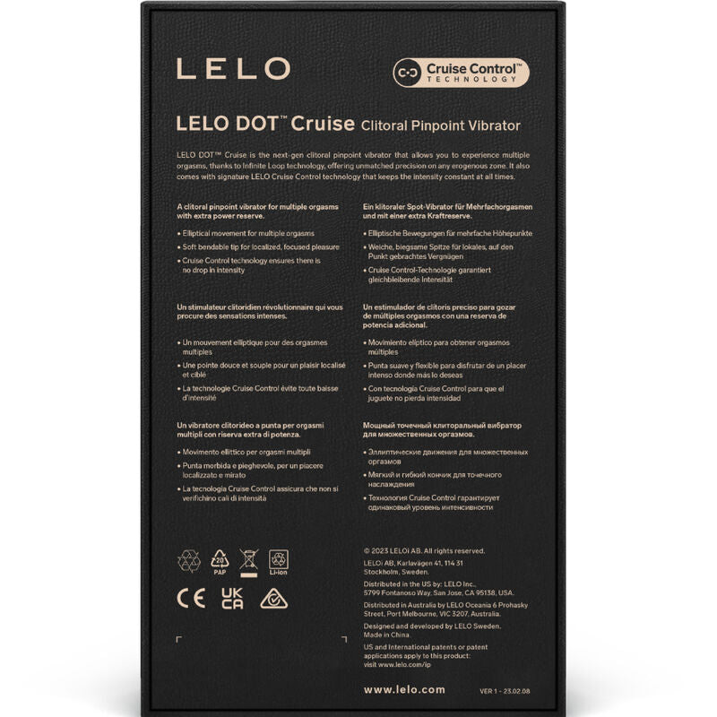 LELO - STIMULATEUR CLITORAL DOT CRUISE JAUNE