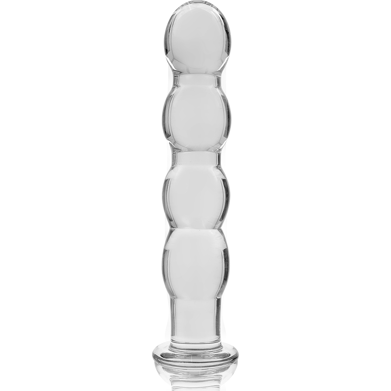 SÉRIE NEBULA PAR IBIZA - MODÈLE 10 GODE EN VERRE BOROSILICATE TRANSPARENT 16,5 CM -OU- 3,5 CM