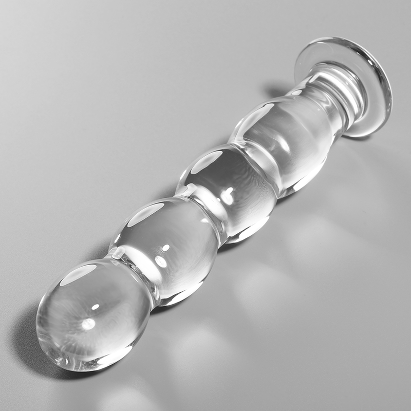 SÉRIE NEBULA PAR IBIZA - MODÈLE 10 GODE EN VERRE BOROSILICATE TRANSPARENT 16,5 CM -OU- 3,5 CM