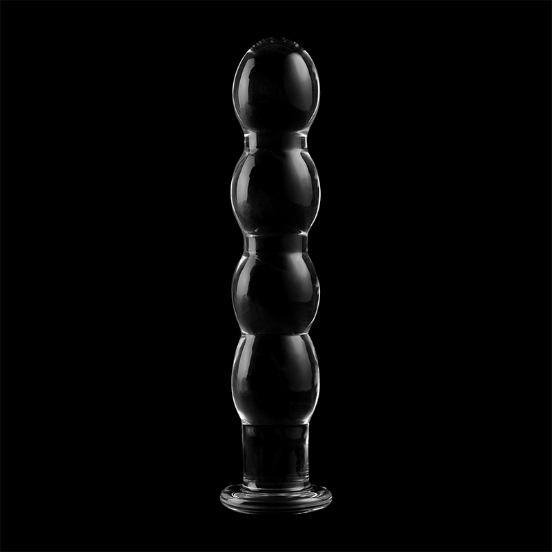 SÉRIE NEBULA PAR IBIZA - MODÈLE 10 GODE EN VERRE BOROSILICATE TRANSPARENT 16,5 CM -OU- 3,5 CM
