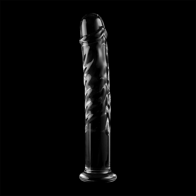 NEBULA SERIES BY IBIZA - MODEL 16 DILDO IN TRANSPARENT BOROSILICATE GLASS 18.5 CM -O- 3 CM