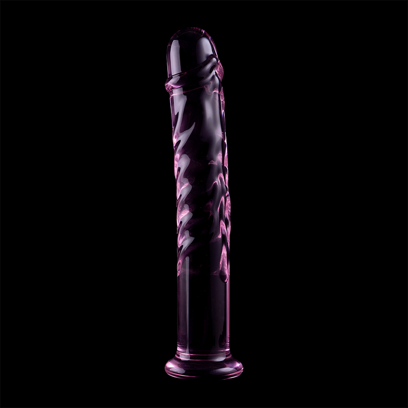 NEBULA SERIES BY IBIZA - MODEL 16 DILDO IN TRANSPARENT BOROSILICATE GLASS 18.5 CM -O- 3 CM