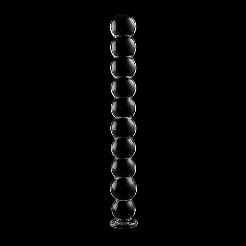 NEBULA SERIES BY IBIZA - MODEL 22 TRANSPARENT BOROSILICATE GLASS DILDO 21.5 CM -OR- 2.5 CM