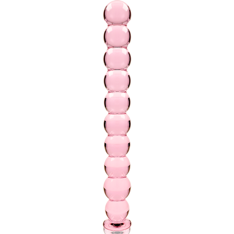 NEBULA SERIES BY IBIZA - MODEL 22 TRANSPARENT BOROSILICATE GLASS DILDO 21.5 CM -OR- 2.5 CM
